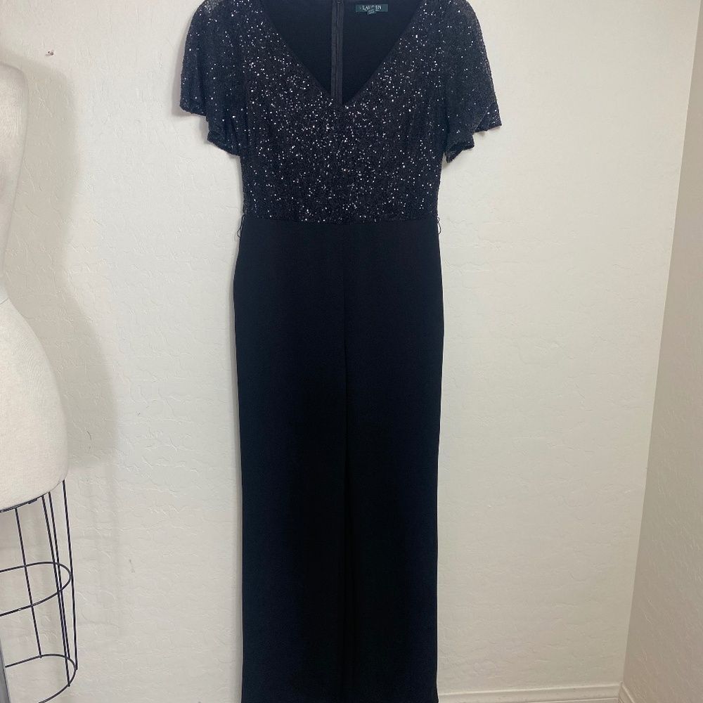 Lauren Ralph Lauren 8 Black Jump suit Evening wear